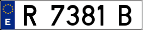 Trailer License Plate